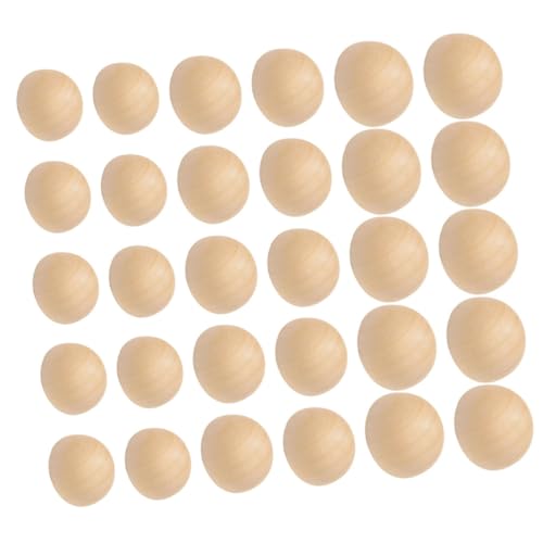 Homoyoyo 300 Stück Halbkreis Holzkugeln Natürliche Unbehandelte Holzperlen für DIY Bastelprojekte Schmuckherstellung und Wohnkultur Homoyoyo 300 Stück Halbkreis Holzkugeln Natürliche Unbehandelte Holzperlen für DIY Bastelprojekte Schmuckherstellung und Wohnkultur von Homoyoyo