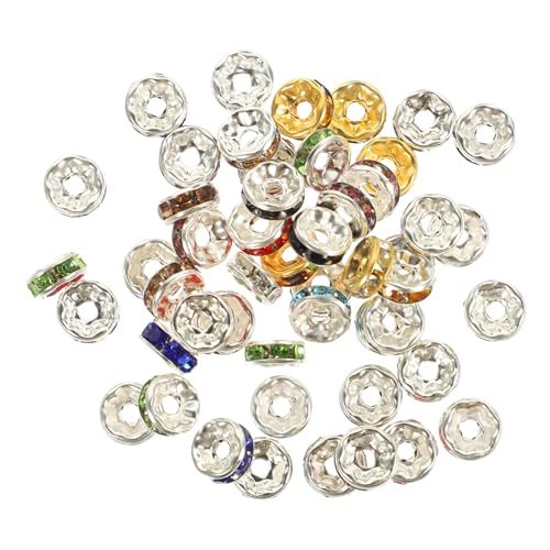 Homoyoyo 300 Stück Kristall Spacer Perlen Mix Farbige Runde Abstandsperlen für Schmuck Basteln DIY Armband Machen Zubehör Kreative Schmuckperlen von Homoyoyo