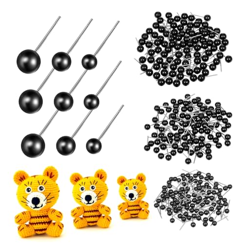 Homoyoyo 300 Stück Kunststoff glasaugen für DIY Puppenaugen Zubehör Vielseitig für Nadelfilzen Amigurumi Häkeltiere und Filztiere mit Stahlstiften für Langlebiges Basteln Homoyoyo 300 Stück Kunststoff glasaugen für DIY Puppenaugen Zubehör Vielseitig für Nadelfilzen Amigurumi Häkeltiere und Filztiere mit Stahlstiften für Langlebiges Basteln von Homoyoyo