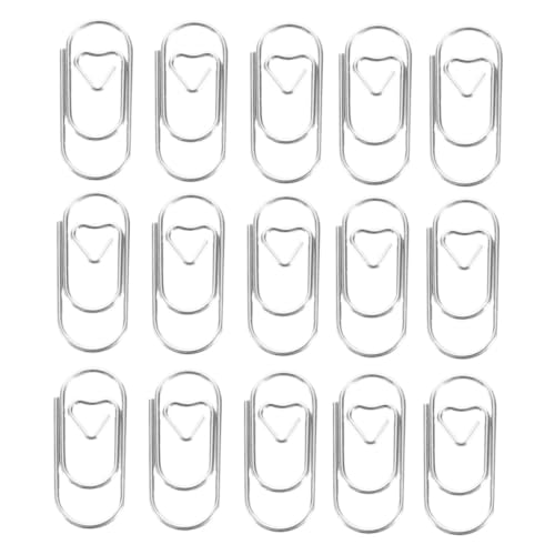 Homoyoyo 300 Stück Mini Metall Büroklammern Silber Kleine Paper Clips und Robust Vielseitige Mini Paper Clamps als Lesezeichen und Organisationshilfe für Büro Schule und DIY Projekte von Homoyoyo