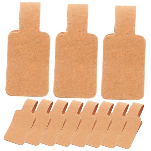 Homoyoyo 300 Stück Selbstklebende Preisetiketten aus Braunem Kraftpapier Quadratisch Blanko Schmuck Preisschilder für Ringe Halsketten Armbänder Vielseitig Einsetzbar für Laden Büro und von Homoyoyo
