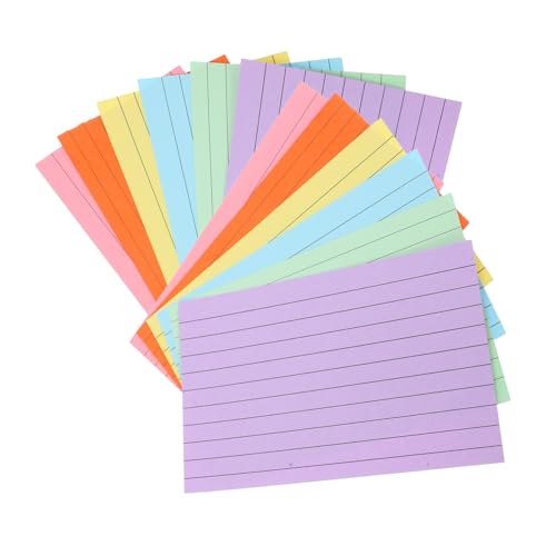 Homoyoyo 300 Stück Teiliges Buntes Notizblock mit Linierter Doppel Seitenfläche Kleine Farbige Karteikarten aus Papier für Büro Studium und Effizientes Notieren Glattes Minimaler Homoyoyo 300 Stück Teiliges Buntes Notizblock mit Linierter Doppel Seitenfläche Kleine Farbige Karteikarten aus Papier für Büro Studium und Effizientes Notieren Glattes Minimaler von Homoyoyo