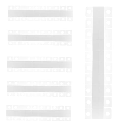 Homoyoyo 300 Stück selbstklebender Haken Klebeband selbstklebend hängende Etiketten Schild wiederverwendbar Datei Registerkarte „Warenanzeige“. transparente Klebelaschen zum Aufhängen PVC von Homoyoyo