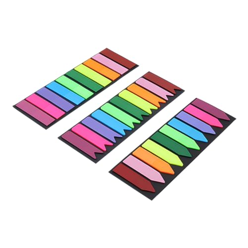 Homoyoyo 300Stücke Selbstklebende Buchregisterkarten Multifunktionale Klebefahnen für Büro und Zuhause Lesezeichen Transparente und Wasserdichte Index Tabs für Organisation von Homoyoyo
