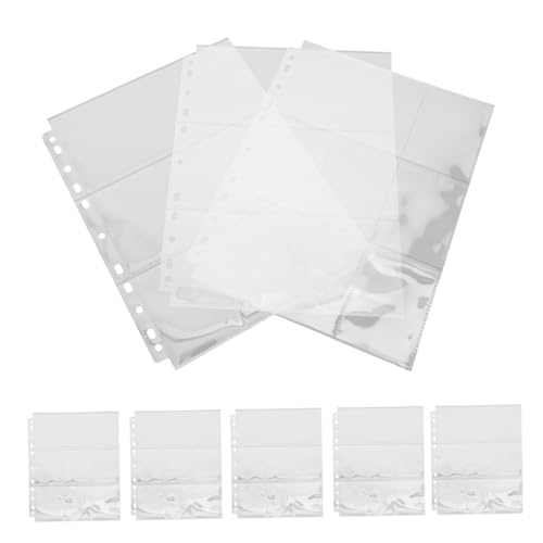 Homoyoyo 30Blätter Loseblatt Fotoseiten Transparente Fotoschutzhüllen Für Spielkarten Und Fotos Organizer Für Fotoseiten Doppelseitige Aufbewahrungstaschen Für Karten von Homoyoyo