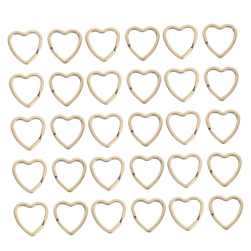 Homoyoyo 30Stücke Herzform Schlüsselanhänger Metall DIY Schlüsselringe Für Bastelprojekte Split Schlüsselkettenringe Für Taschen Homoyoyo 30Stücke Herzform Schlüsselanhänger Metall DIY Schlüsselringe Für Bastelprojekte Split Schlüsselkettenringe Für Taschen von Homoyoyo