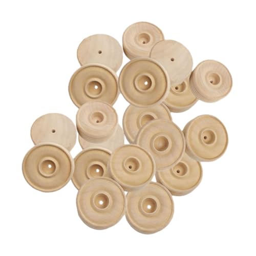 Homoyoyo 30Stücke Holzräder Runde Spielzeugräder Massivem Holz Für DIY Bastelprojekte Spielzeugzubehör Für Handgemachte Spielzeuge Homoyoyo 30Stücke Holzräder Runde Spielzeugräder Massivem Holz Für DIY Bastelprojekte Spielzeugzubehör Für Handgemachte Spielzeuge von Homoyoyo