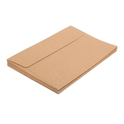 Homoyoyo 30Stücke Kraftpapier Umschläge Selbstklebend für Einladungen Grußkarten und Hochzeiten Vintage Design für Danksagungen und Konfirmationen von Homoyoyo