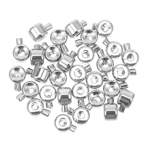 Homoyoyo 30Stücke Quetschperlen für Schmuckherstellung Metallperlen für Armbänder und Halsketten DIY Bastelbedarf für Schmuckstücke und Projekte von Homoyoyo