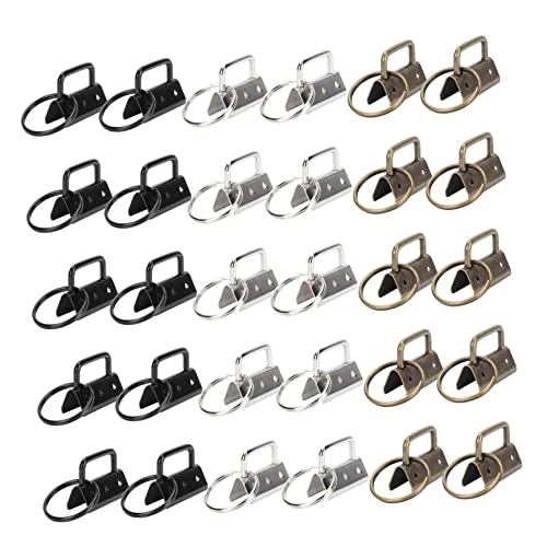 Homoyoyo 30Stücke Schlüsselanhänger Klemmschließe Clips Farben für Armband DIY Schlüsselbund und Gurtband Langlebig und Einfach zu Bedienen für Bastelprojekte von Homoyoyo