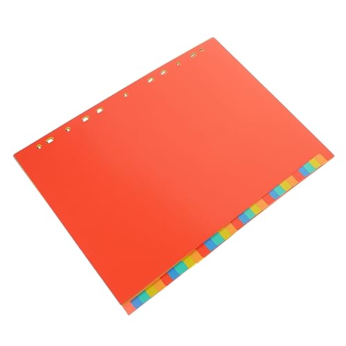 Homoyoyo 31 Blatt Register Trennblätter Teilig für Ordner Stabil und Farbenfroh für Schule und Büro zur Klaren Dokumentenorganisation mit Trenn von Homoyoyo