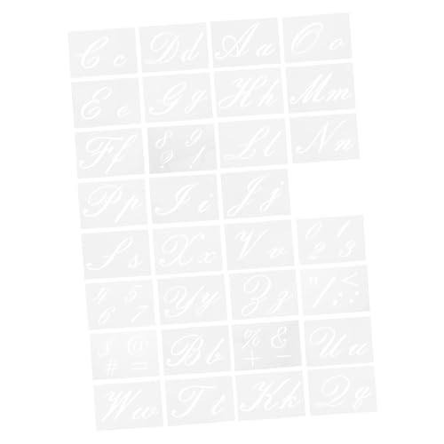 Homoyoyo 32 Blatt Teiliges Wiederverwendbares Buchstaben Zahlenschablonen Robustem Material Glatte Oberfläche ohne Grate zum Zeichnen Basteln für Kreative Kinderkunstprojekte Homoyoyo 32 Blatt Teiliges Wiederverwendbares Buchstaben Zahlenschablonen Robustem Material Glatte Oberfläche ohne Grate zum Zeichnen Basteln für Kreative Kinderkunstprojekte von Homoyoyo
