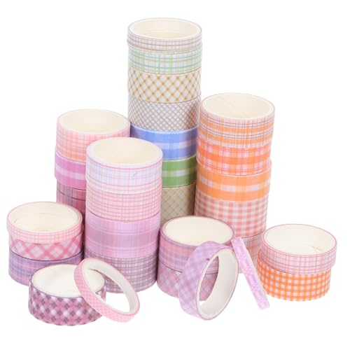 Homoyoyo 32 Rollen Washi Tape mit Kariertem Muster Lang Dekoratives Klebeband für Diy-projekte Scrapbooking Journaling Planer und Basteln Vielseitiges Masking Tape für Kreative Gestaltung Homoyoyo 32 Rollen Washi Tape mit Kariertem Muster Lang Dekoratives Klebeband für Diy-projekte Scrapbooking Journaling Planer und Basteln Vielseitiges Masking Tape für Kreative Gestaltung von Homoyoyo