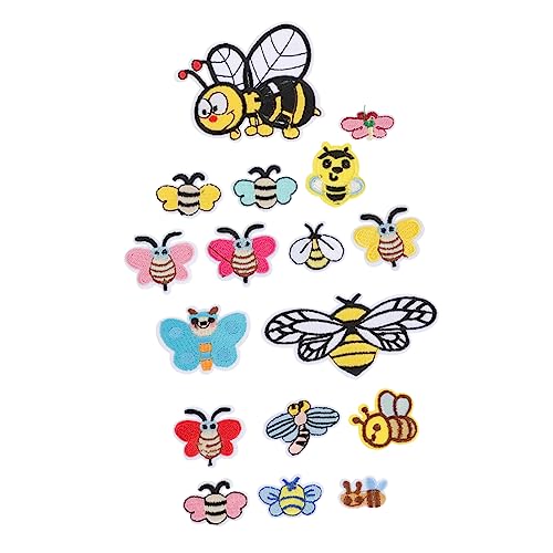 Homoyoyo 34 Stück Teiliges Cartoon Bienen Stickapplikationen Bestickte Bügelflicken und Nähpatches für Kleidung Taschen Hüte Schuhe DIY Bastelprojekte Textilaufnäher Langlebig und Homoyoyo 34 Stück Teiliges Cartoon Bienen Stickapplikationen Bestickte Bügelflicken und Nähpatches für Kleidung Taschen Hüte Schuhe DIY Bastelprojekte Textilaufnäher Langlebig und von Homoyoyo