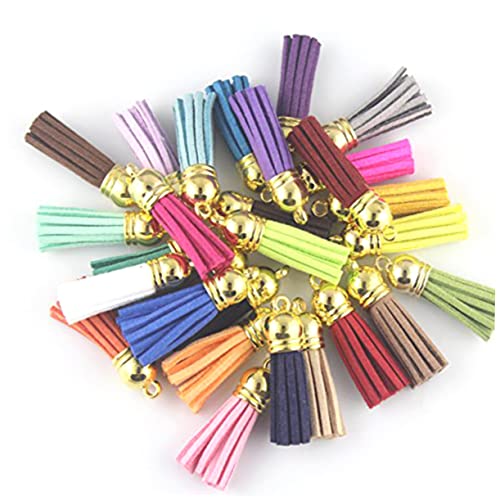 Homoyoyo 35 Stück Teiliges Lederquasten in Verschiedenen Farben mit Silbernen Kappen DIY Schmuckanhänger für Handys Armbänder Halsketten Schlüsselanhänger Vielseitiges Zufällige Farbe Homoyoyo 35 Stück Teiliges Lederquasten in Verschiedenen Farben mit Silbernen Kappen DIY Schmuckanhänger für Handys Armbänder Halsketten Schlüsselanhänger Vielseitiges Zufällige Farbe von Homoyoyo