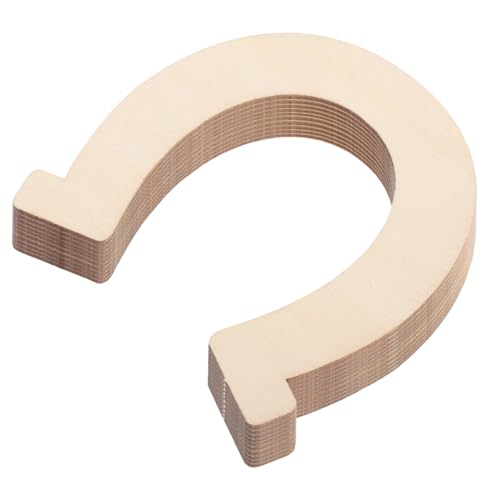 Homoyoyo 36 Stück Hölzerne Hufeisenförmige Hackschnitzel Für Dekorationen Für Das Handwerk Aus Holz Für Bastelarbeiten Unfertige Holzspäne Hufeisenform Beige von Homoyoyo