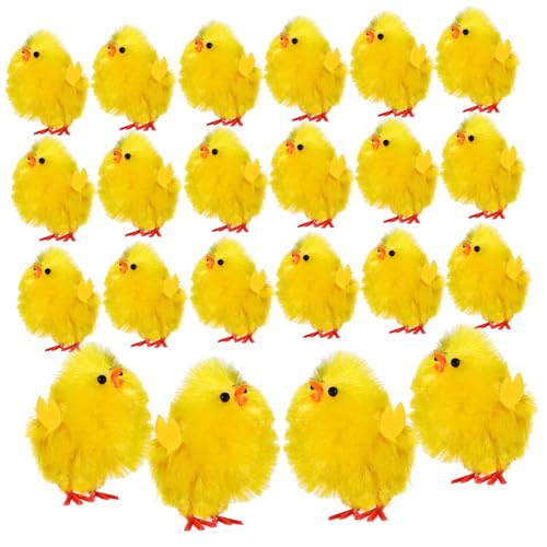 Homoyoyo 36 Stück Mini-Plüschhühner Figuren - Niedliche 4 Cm Kunststoff Dekorationen Für Ostern Partys Und Tischgestaltungen Ideale Kuchendekoration Und von Homoyoyo
