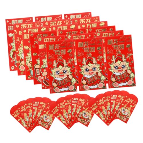 Homoyoyo 36 Stück Rote Umschläge Jahr Des Drachen Traditionelle Taschen mit Feinem Drachenmuster für Chinesisches Neujahr Geeignet für Bargeld und Grußkarten Design für Festtage Homoyoyo 36 Stück Rote Umschläge Jahr Des Drachen Traditionelle Taschen mit Feinem Drachenmuster für Chinesisches Neujahr Geeignet für Bargeld und Grußkarten Design für Festtage von Homoyoyo