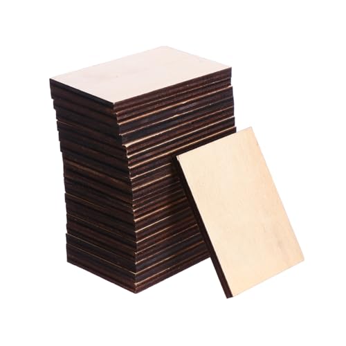 Homoyoyo 36 Stück Teiliges Rechteckige Holzscheiben Naturbelassen Blanke Holzstücke zum Basteln DIY Dekoration Geburtstag Hochzeit Party Homoyoyo 36 Stück Teiliges Rechteckige Holzscheiben Naturbelassen Blanke Holzstücke zum Basteln DIY Dekoration Geburtstag Hochzeit Party von Homoyoyo