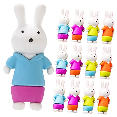 Homoyoyo 36Stücke Radiergummis Kaninchen Form Lustige Tier Radiergummis für Schule und für und Klassenzimmerpreise von Homoyoyo