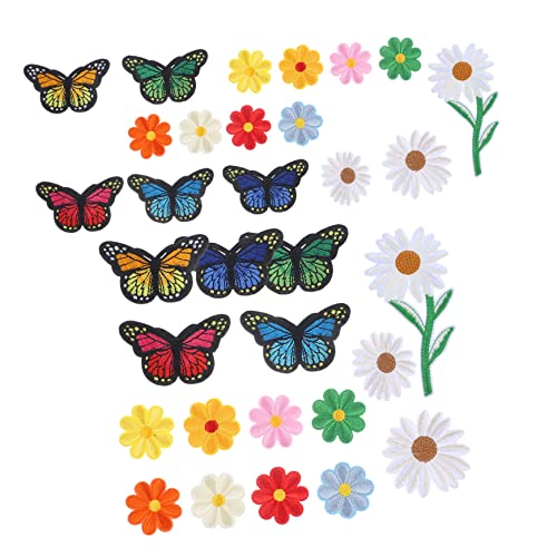 Homoyoyo 39 Stück Teiliges Besticktes Applikationen Mehrfarbige Blumen und Schmetterlings Patches zum Aufbügeln Leichte Textilflicken für DIY Kleidungsreparatur und Dekoration von Taschen Homoyoyo 39 Stück Teiliges Besticktes Applikationen Mehrfarbige Blumen und Schmetterlings Patches zum Aufbügeln Leichte Textilflicken für DIY Kleidungsreparatur und Dekoration von Taschen von Homoyoyo