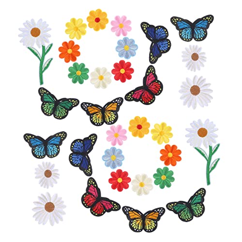 Homoyoyo 39 Stück Teiliges Bügelbilder Blumen Schmetterling Applikationen zum Aufbügeln und Aufnähen Bunte DIY Kleidung Patches für Jacken Rucksäcke Hosen und Mäntel Einfache Reparatur und Homoyoyo 39 Stück Teiliges Bügelbilder Blumen Schmetterling Applikationen zum Aufbügeln und Aufnähen Bunte DIY Kleidung Patches für Jacken Rucksäcke Hosen und Mäntel Einfache Reparatur und von Homoyoyo