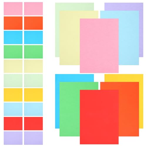 Homoyoyo 3Er-Packungen Farbkopierpapier Plakatkartonpapier Schreibtischlieferungen Kartonpapier farbig Karton gefärbt Druckerpapier mehrfarbiges Papier DIY Origami Paper hartes Papier von Homoyoyo
