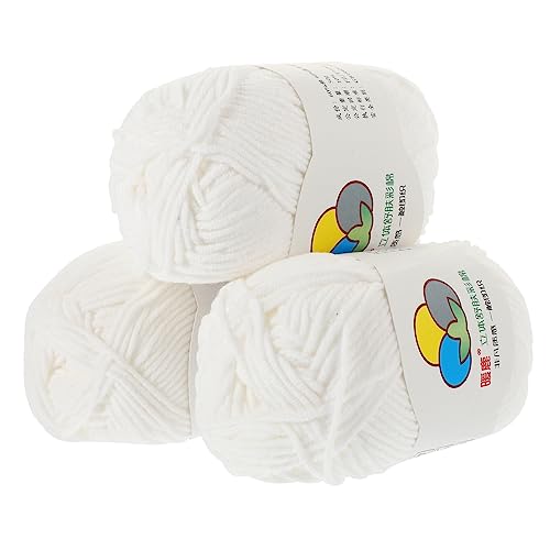 Homoyoyo 3Rollen Baumwollgarn Für Häkeln Pro Farbiges DIY Bastelmaterial Strapazierfähig Für Schals Hüte Und Dekorationen Homoyoyo 3Rollen Baumwollgarn Für Häkeln Pro Farbiges DIY Bastelmaterial Strapazierfähig Für Schals Hüte Und Dekorationen von Homoyoyo
