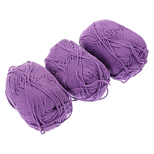 Homoyoyo 3Rollen Baumwollgarn Häkeln von Garn für DIY Handwerk Vielseitig Einsetzbar für Schals Dekoration und Mehr Atmungsaktives Material Homoyoyo 3Rollen Baumwollgarn Häkeln von Garn für DIY Handwerk Vielseitig Einsetzbar für Schals Dekoration und Mehr Atmungsaktives Material von Homoyoyo