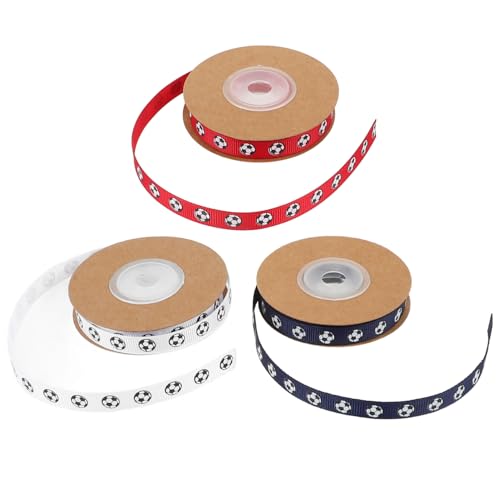 Homoyoyo 3Rollen Bedrucktes Fußballband Und Geschenkband Für Bastelideen Und Geschenkband Zur Graduierung Homoyoyo 3Rollen Bedrucktes Fußballband Und Geschenkband Für Bastelideen Und Geschenkband Zur Graduierung von Homoyoyo