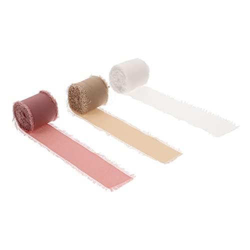 Homoyoyo 3Rollen Chiffon Geschenkband Pro Dekoratives Bastelband Für Blumenstrauß Geschenkverpackung Und DIY Projekte Für Hochzeiten Und Besondere Anlässe Homoyoyo 3Rollen Chiffon Geschenkband Pro Dekoratives Bastelband Für Blumenstrauß Geschenkverpackung Und DIY Projekte Für Hochzeiten Und Besondere Anlässe von Homoyoyo