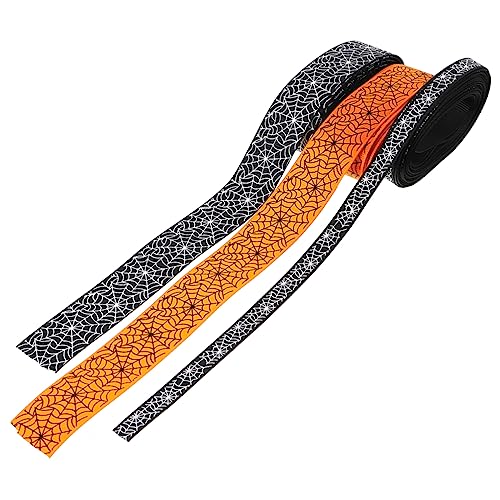 Homoyoyo 3Rollen Halloween Dekorationsband Yards Grosgrain Band Mit Muster Für Geschenkverpackungen Und Halloween Dekorationen Homoyoyo 3Rollen Halloween Dekorationsband Yards Grosgrain Band Mit Muster Für Geschenkverpackungen Und Halloween Dekorationen von Homoyoyo