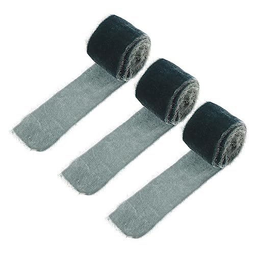 Homoyoyo 3Rollen Handgerissene Samtband Geschenkband Für Hochzeiten DIY Brautsträuße Fotografie Rauchblau Wiederverwendbar Und Langlebig Für Feierliche Anlässe Homoyoyo 3Rollen Handgerissene Samtband Geschenkband Für Hochzeiten DIY Brautsträuße Fotografie Rauchblau Wiederverwendbar Und Langlebig Für Feierliche Anlässe von Homoyoyo