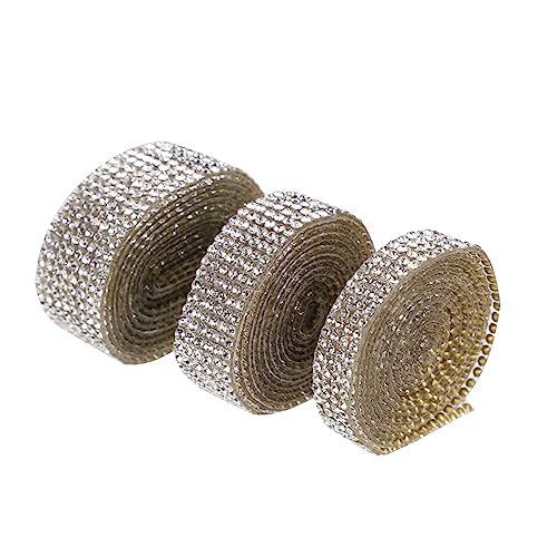 Homoyoyo 3Rollen Hot Fix Rhinestone Band Selbstklebendes Strassband für Hochzeitskleid Dekoration DIY Bastelmaterial Glänzende Kristallverzierung für Handwerke und Kleidung Homoyoyo 3Rollen Hot Fix Rhinestone Band Selbstklebendes Strassband für Hochzeitskleid Dekoration DIY Bastelmaterial Glänzende Kristallverzierung für Handwerke und Kleidung von Homoyoyo