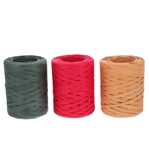 Homoyoyo 3Rollen Raffia Bastband Und Natürliches Mattes Geschenkband Für Hochzeiten Und Bastelprojekte Zum Verpacken Von Geldgeschenken Homoyoyo 3Rollen Raffia Bastband Und Natürliches Mattes Geschenkband Für Hochzeiten Und Bastelprojekte Zum Verpacken Von Geldgeschenken von Homoyoyo