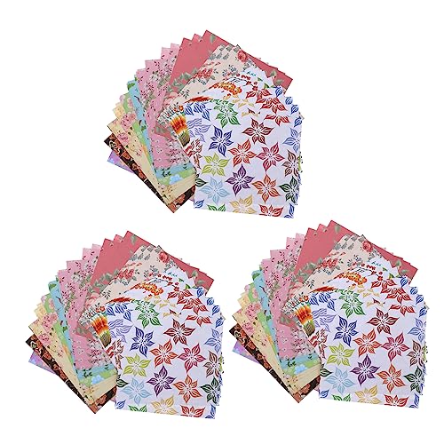 Homoyoyo 3Sätze Origami Papier Doppelseitiges Bastelpapier für DIY Kinderhandwerk Geeignet für Kreative Projekte und Familienaktivitäten Homoyoyo 3Sätze Origami Papier Doppelseitiges Bastelpapier für DIY Kinderhandwerk Geeignet für Kreative Projekte und Familienaktivitäten von Homoyoyo