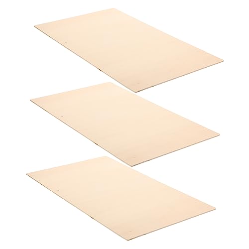 Homoyoyo 3Stücke DIY Holzbrett Unbehandelte Sperrholzplatten für Bastelprojekte Malerei und Schnitzarbeiten Glatte Oberfläche Homoyoyo 3Stücke DIY Holzbrett Unbehandelte Sperrholzplatten für Bastelprojekte Malerei und Schnitzarbeiten Glatte Oberfläche von Homoyoyo