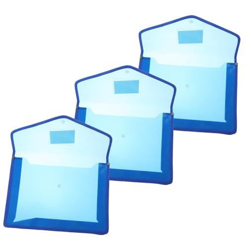 Homoyoyo 3Stücke Dokumententasche Aus Wasserfestem Material Transparente Aktenmappe Mit Druckknopf Praktische Tragetasche Zur Aufbewahrung Von Dokumenten Für Büro Und Schule Homoyoyo 3Stücke Dokumententasche Aus Wasserfestem Material Transparente Aktenmappe Mit Druckknopf Praktische Tragetasche Zur Aufbewahrung Von Dokumenten Für Büro Und Schule von Homoyoyo