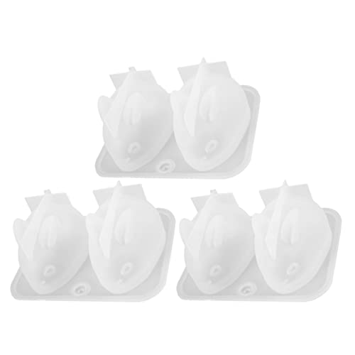 Homoyoyo 3Stücke Silikonform für DIY Schmuck und Bastelarbeiten Flexible und Langlebige Epoxidharz Gießformen für Kaninchen Designs für Heimwerkerprojekte von Homoyoyo