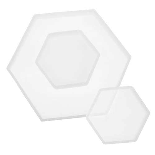 Homoyoyo 3Stücke Teiliges Silikonform für DIY Schmuckherstellung Sechskant Gießform Großer Kleine Formen Langlebig und Wiederverwendbar Homoyoyo 3Stücke Teiliges Silikonform für DIY Schmuckherstellung Sechskant Gießform Großer Kleine Formen Langlebig und Wiederverwendbar von Homoyoyo