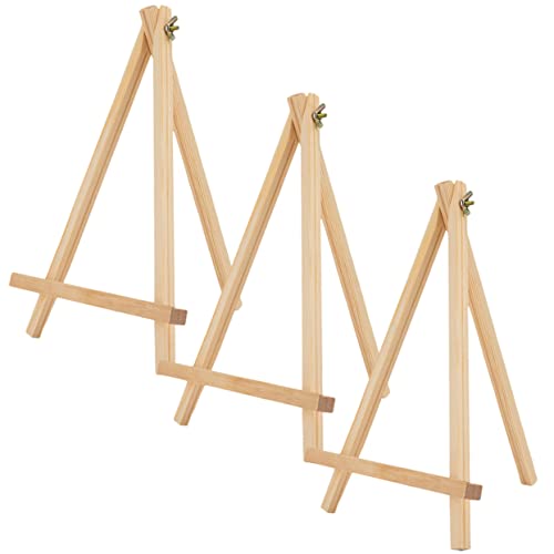 Homoyoyo 3Stücke Teiliges Tischstaffelei Holz für Ausstellen von Kunstwerken Ergonomisches Design für Einfachen Einsatz von Homoyoyo