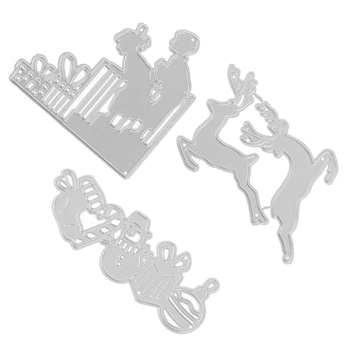 Homoyoyo 3Stücke Weihnachts Stanzformen Für Kartenherstellung DIY Vorlagen Bastel Stanzformen Schablonen Für Scrapbooking Und Projekte Weihnachtsgeschenke Homoyoyo 3Stücke Weihnachts Stanzformen Für Kartenherstellung DIY Vorlagen Bastel Stanzformen Schablonen Für Scrapbooking Und Projekte Weihnachtsgeschenke von Homoyoyo