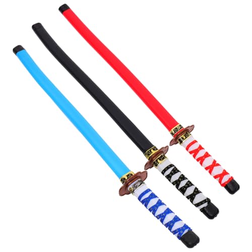 Homoyoyo 3er Set Ninja Schwerter - Japanische Requisite Für Halloween Und Cosplay - Kunststoff Für Ideal Für Rollenspiele Und Kreative Abenteuer Homoyoyo 3er Set Ninja Schwerter - Japanische Requisite Für Halloween Und Cosplay - Kunststoff Für Ideal Für Rollenspiele Und Kreative Abenteuer von Homoyoyo