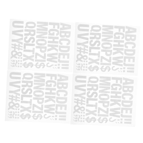 Homoyoyo 4 Blätter Bügelbuchstaben Vinyl zum Aufbügeln Hitzebeständige Transferbuchstaben für Kleidung Rucksäcke Hüte Vielseitige Diy Buchstabenaufnäher Langlebig und Waschbeständig Weiß Homoyoyo 4 Blätter Bügelbuchstaben Vinyl zum Aufbügeln Hitzebeständige Transferbuchstaben für Kleidung Rucksäcke Hüte Vielseitige Diy Buchstabenaufnäher Langlebig und Waschbeständig Weiß von Homoyoyo