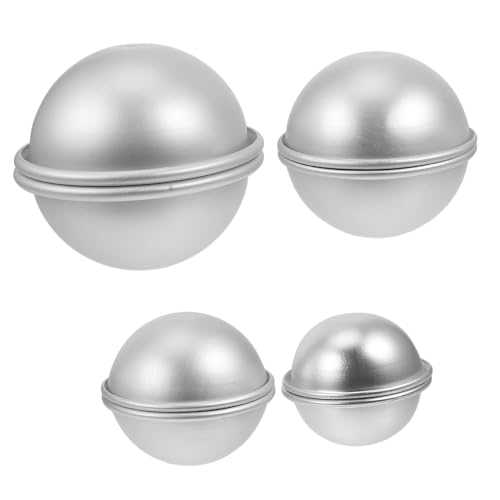 Homoyoyo 4 Paare Halbkreis Ballform Wiederverwendbare Silikonform für DIY Badebomben und Seifen Einfaches Entformen für Zuhause und Profis Homoyoyo 4 Paare Halbkreis Ballform Wiederverwendbare Silikonform für DIY Badebomben und Seifen Einfaches Entformen für Zuhause und Profis von Homoyoyo