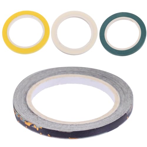 Homoyoyo 4 Rollen Buntes DIY Papier Klebeband Selbstklebend Multifunktionales Dekorationsband für Scrapbooking Whiteboard Zubehör für Bastelprojekte und Geschenkverpackungen von Homoyoyo