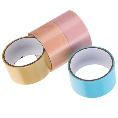 Homoyoyo 4 Rollen Perle klebriger Ballband Stressabbauende Spielzeuge Entspannende Spielzeuge DIY Klebeband Dekorband ästhetisch Klebstoff Zappelspielzeug dekorative Klebebänder Plastik von Homoyoyo