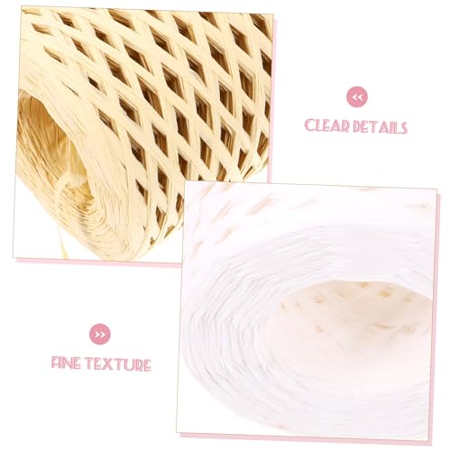 Homoyoyo 4 Rollen Raffia Geschenkband in Festivalfarben Robustes Naturmaterial Vielseitig für DIY Basteln Geschenkverpackung Weihnachtsdekoration und Kreative Handarbeiten Geeignet von Homoyoyo