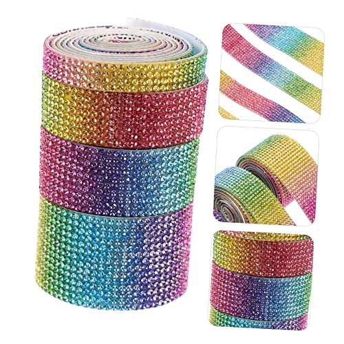 Homoyoyo 4 Rollen Selbstklebendes Strassband Glitzernde Kristall Diamant Dekoration DIY Schmuckbänder für Kleidung Handyhüllen Geschenkverpackung Hochtemperaturbeständig Vielseitig für Homoyoyo 4 Rollen Selbstklebendes Strassband Glitzernde Kristall Diamant Dekoration DIY Schmuckbänder für Kleidung Handyhüllen Geschenkverpackung Hochtemperaturbeständig Vielseitig für von Homoyoyo