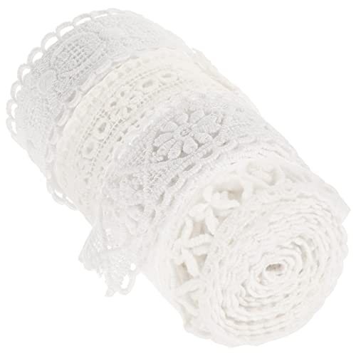 Homoyoyo 4 Rollen Spitze Hochzeit Basteln Wickelband Dekoration Rüsche DIY Kleiderband Brautkleid trimmen gehäkeltes Einfassband DIY Kleidungsstück Zubehör Geschenkband Baumwollfaden Weiß Homoyoyo 4 Rollen Spitze Hochzeit Basteln Wickelband Dekoration Rüsche DIY Kleiderband Brautkleid trimmen gehäkeltes Einfassband DIY Kleidungsstück Zubehör Geschenkband Baumwollfaden Weiß von Homoyoyo